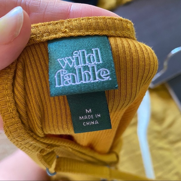 Mustard Yellow Ribbed Romper - Picture 5 of 5